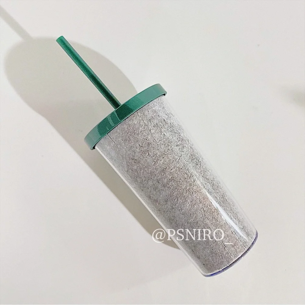 Starbucks Gray Felt Cold Cup Tumbler